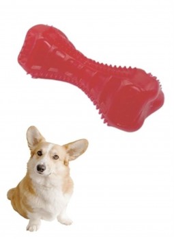 Köpekler Için Diş Kaşıma Oyuncağı Tırtıklı Yapıda Plastik Dumbell