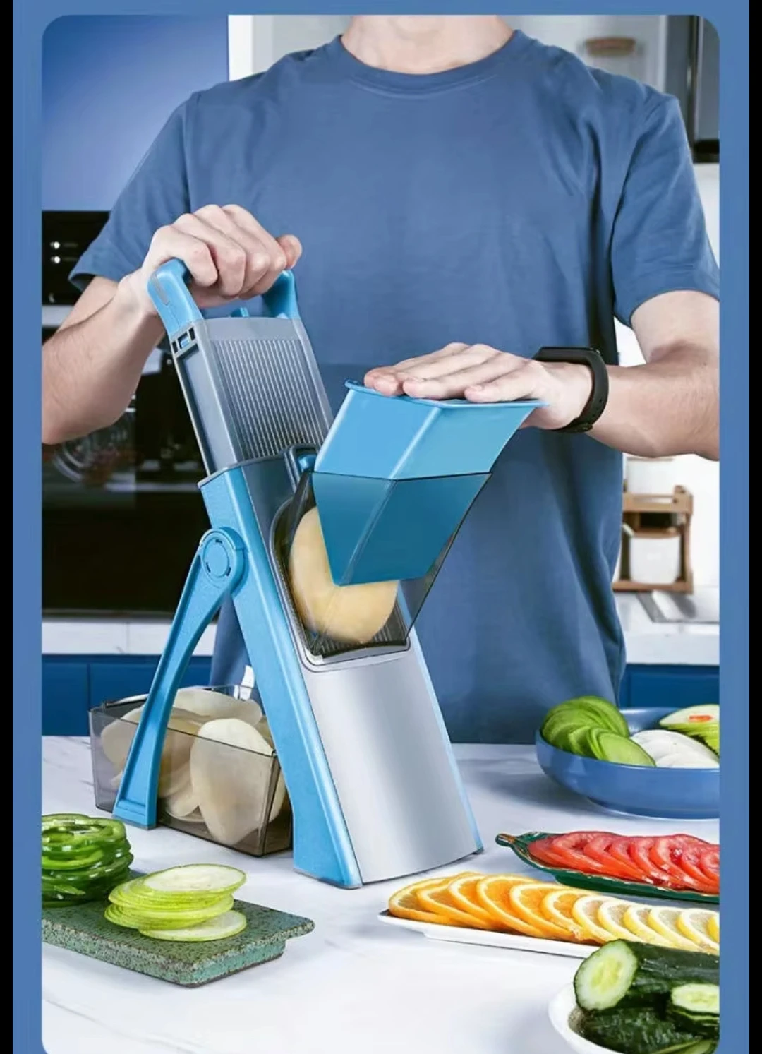 Profesional Çoxfunksiyalı Mətbəx Rəndəsi – Tənzimlənən Doğrama Sistemi