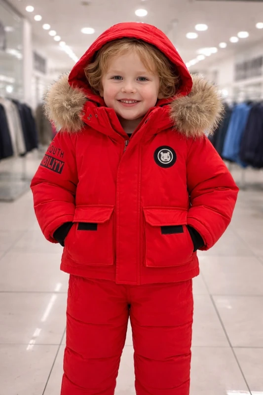 Uşaq üçün "Youth Ability" Qırmızı Qış Dəsti