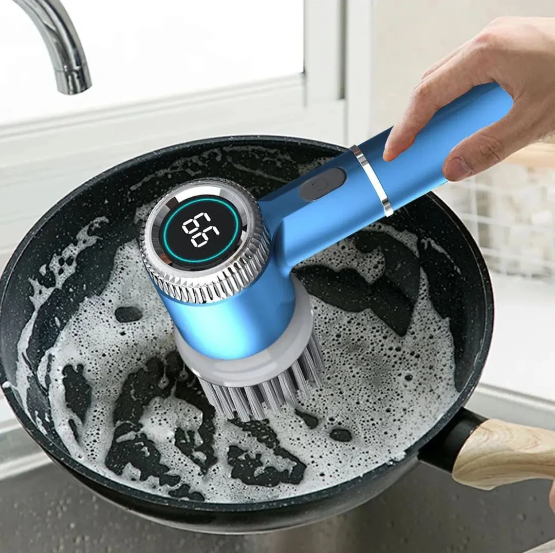 5 Başlıqlı Elektron Təmizlik Fırçası – USB ilə Yenidən Şarj Oluna Bilən Professional Skrubber