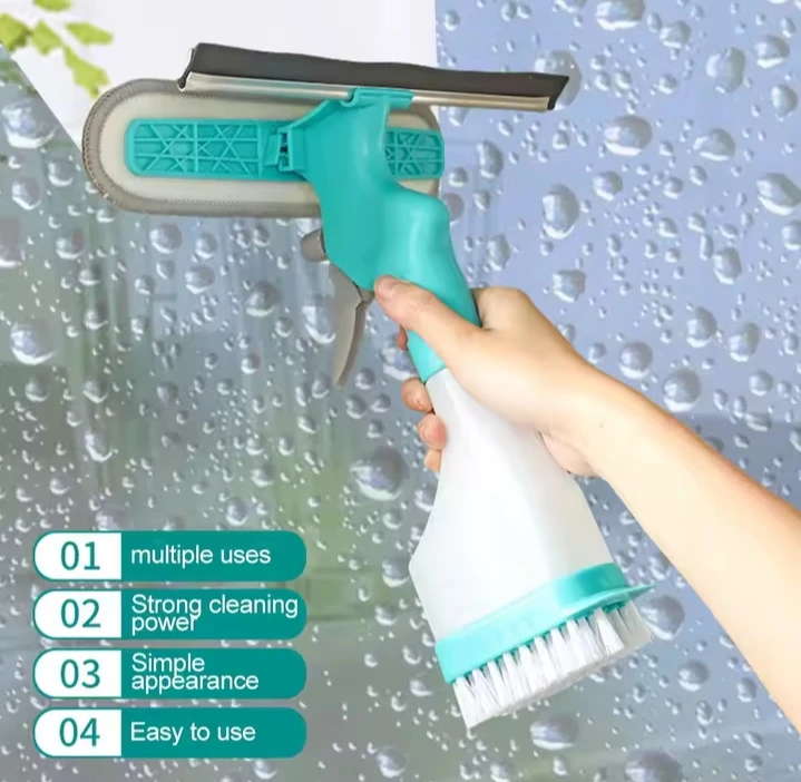 3-ü 1-də Spreyli Şüşə Təmizləyicisi – Praktik və Effektiv Təmizlik Aləti