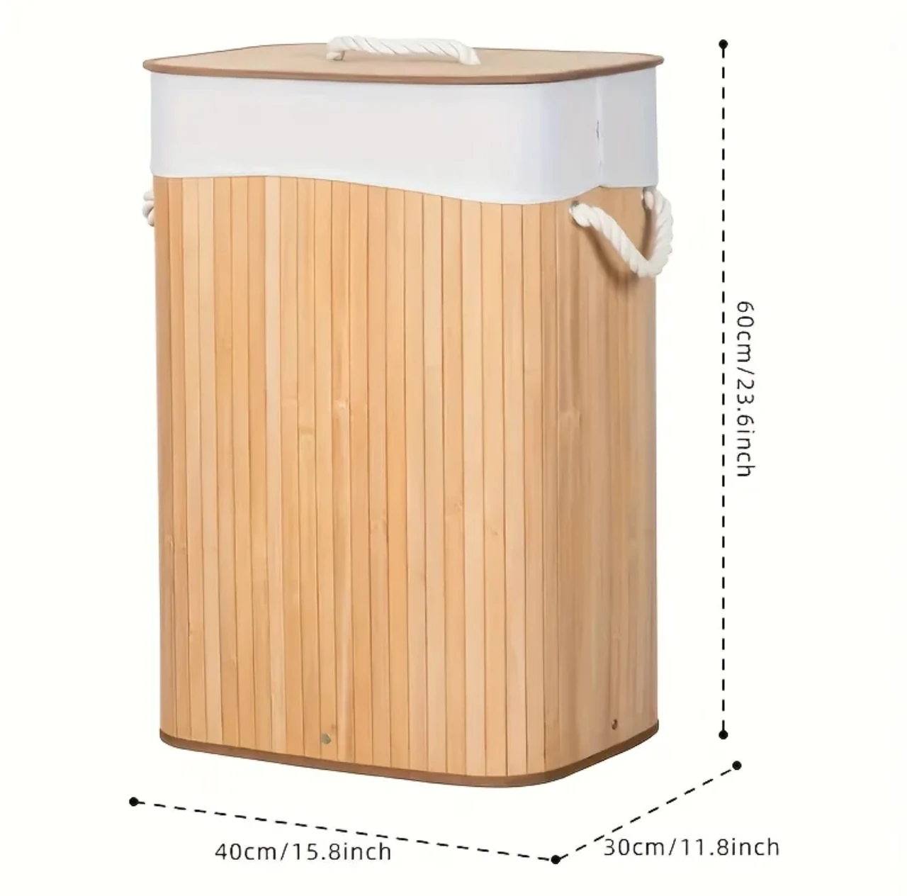 Təbii Həsir Çirkli Paltar Səbəti