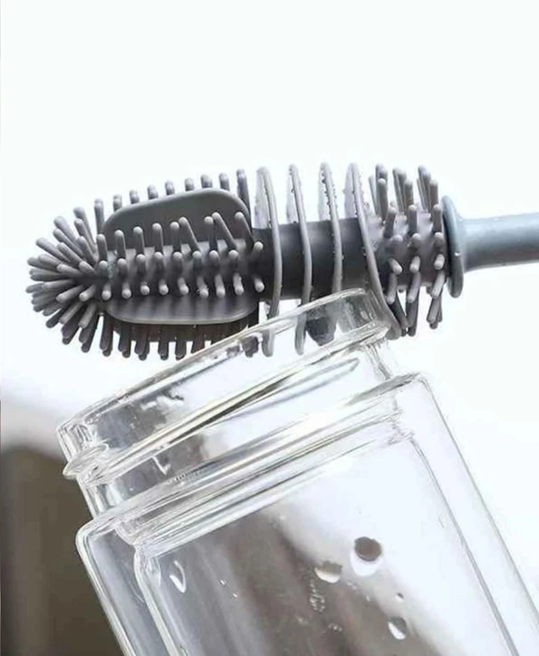 Silikon Qab və Butulka Fırçası