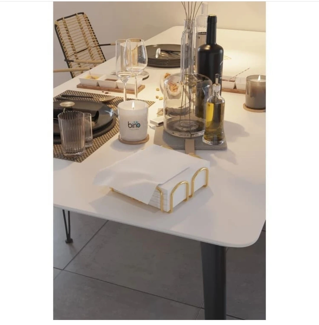 Premium Dekorativ Salfet Qabı – Paslanmaz Metal Zərifliyi