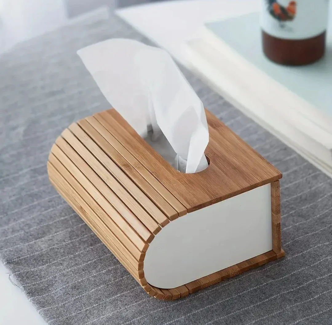 Ekoloji Bambuk Dekorativ Salfet Qabı – Təbii və Müasir Dizayn