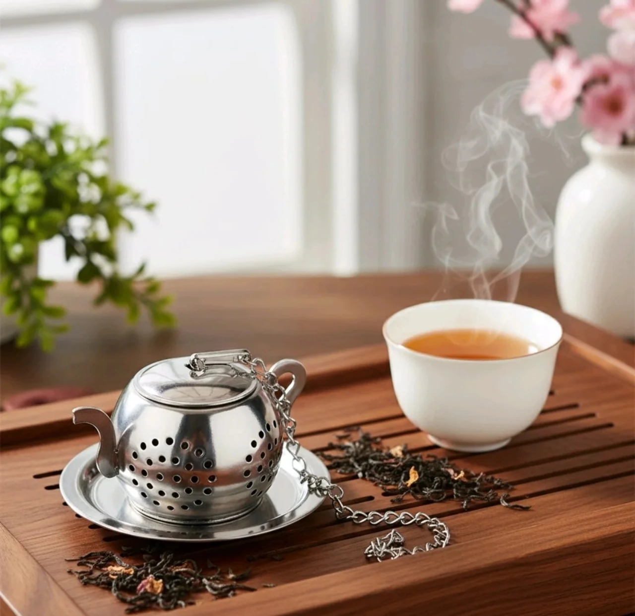 Kiçik Paslanmaz Metal Dəmlik – Boz (Grey), Xüsusi İnduksiya Uyğunluqlu və İstiyədavamlı Çaydan