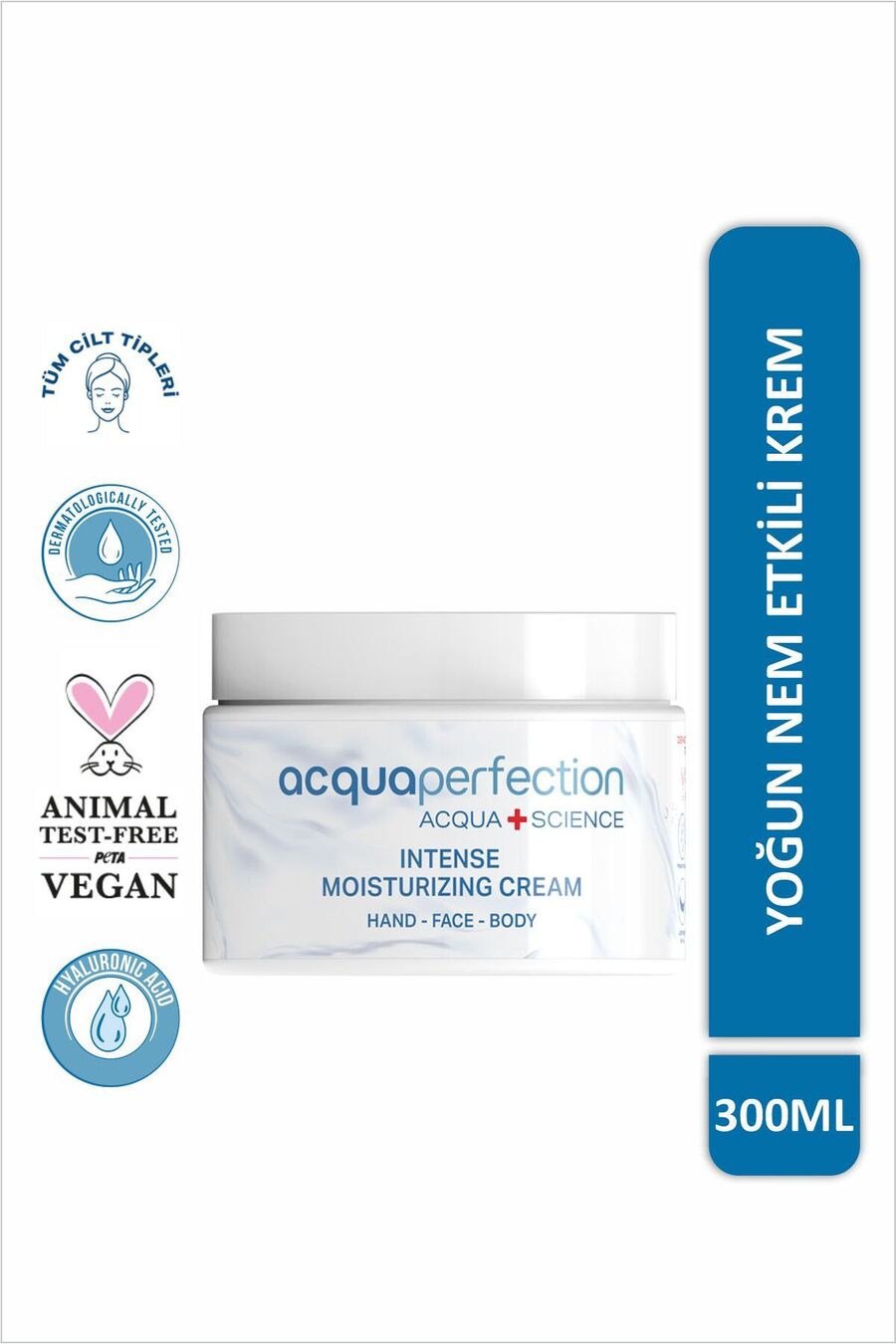 Acqua Perfection Intense Moisturizing - Yoğun Nəmləndirici El, Üz və Bədən Kremi, 300 ml
